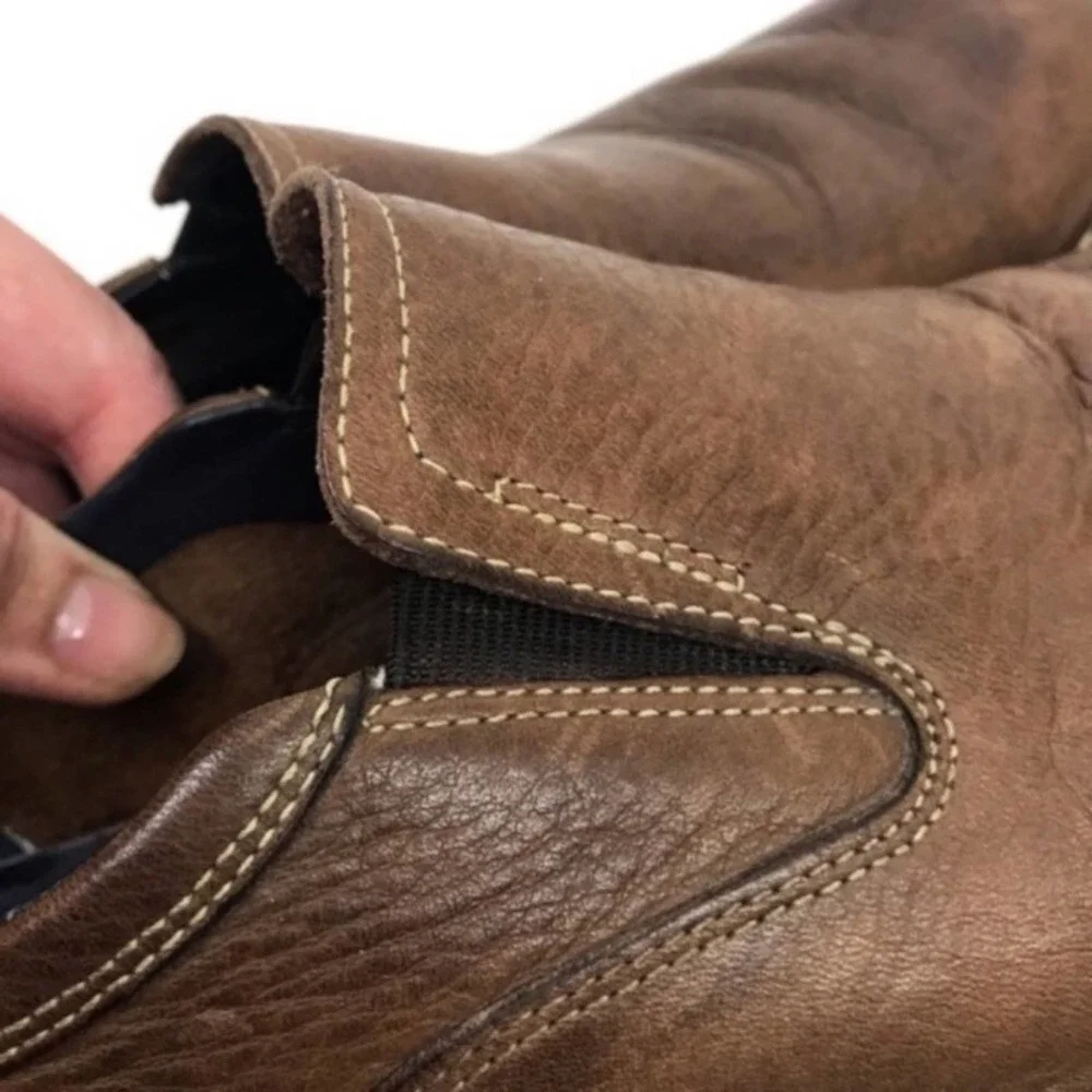Cole Haan Brown Leather Slip-On Loafers